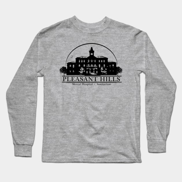 Pleasant Hills Mental Hospital Long Sleeve T-Shirt by Illustratorator